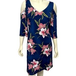 Floral Cold Shoulder Dress